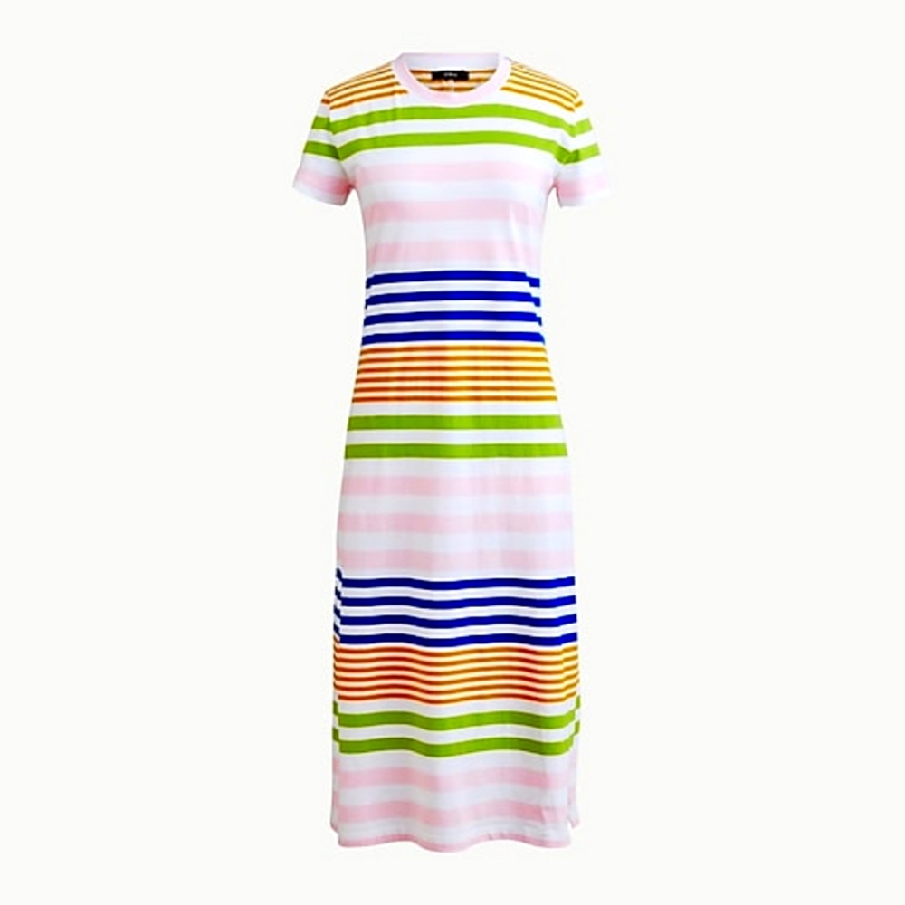 NWT J Crew Striped T Shirt Dress